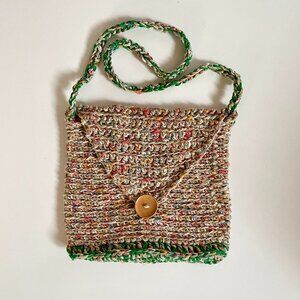 Crochet Soft Crossbody Bag, Everyday Lightweight Crossbody Bag
